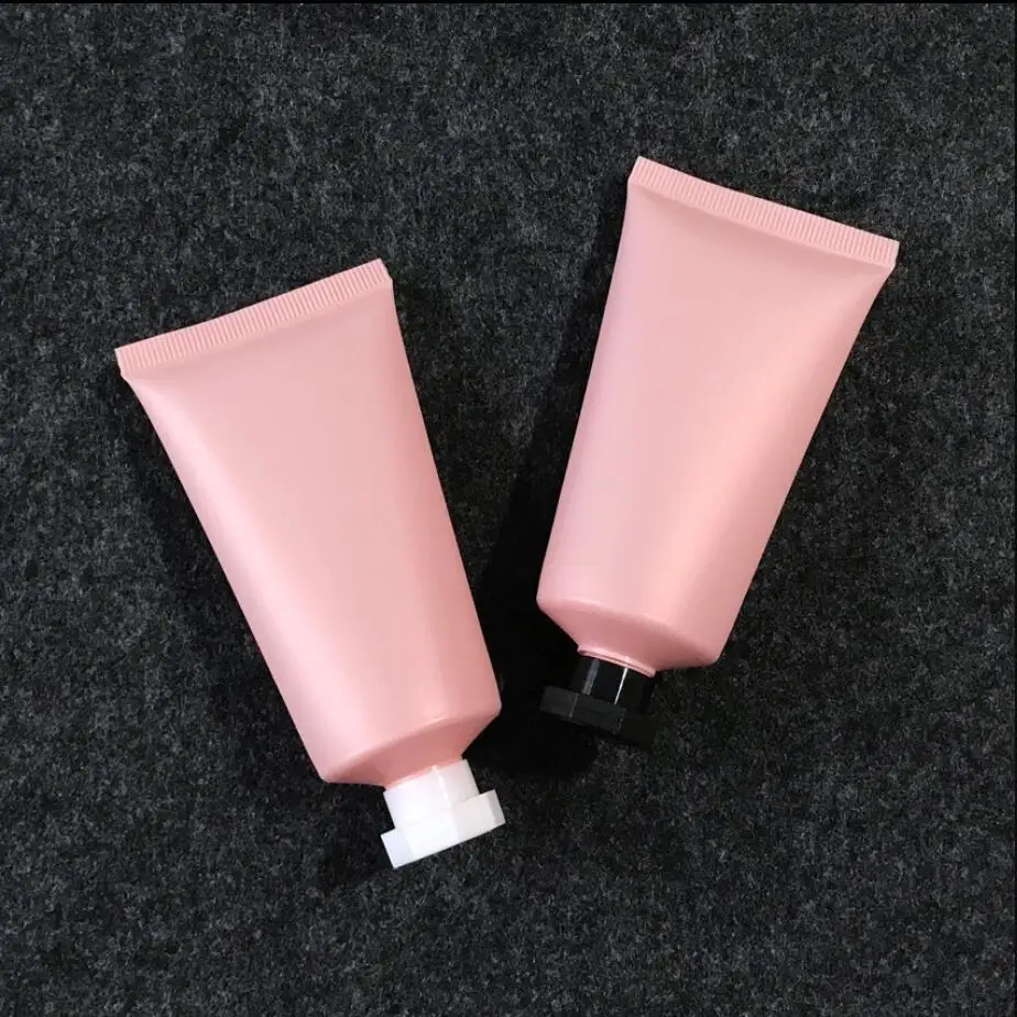 

50ml plastic pink soft tube mild wash butter hand cream anti-UV lotion emulsion serum essence hyaluronic cosmetic hose packing