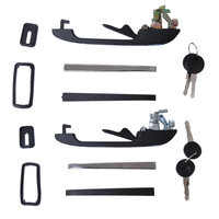 Front Left&Right Exterior Door Handle And 2 Keys For VW Golf MK1 MK2