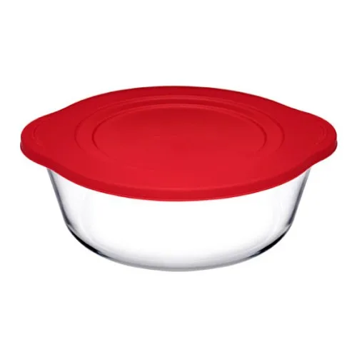 Pasabahce With Plastic Lid Pyrex 1450 cc With Lid Glass Storage Container 4 Pcs Breakfast 220 cc Kitchen Dining Enclosure Box Glass