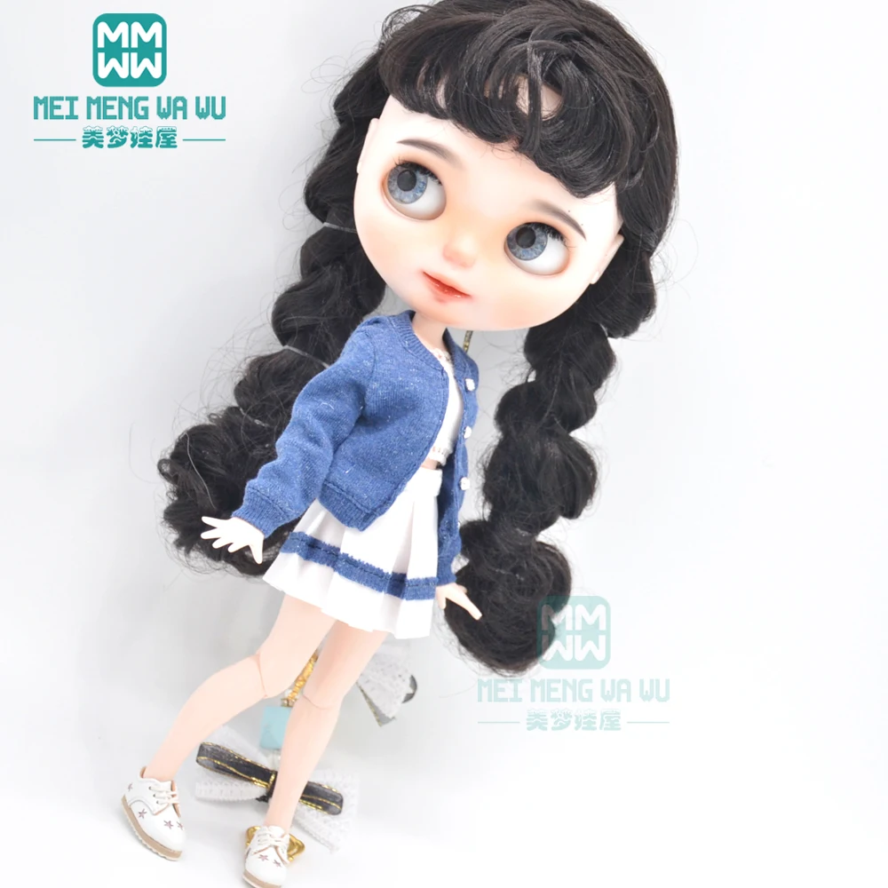

Blyth Кукла одежда свитер комплект, футболка, мини-юбка для Blyth Azone OB23 OB24 1/6 Аксессуары куклы