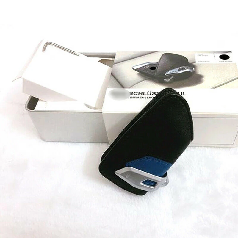 Genuine Leather Car Key Fob Case Cover Holder Shell For BMW X1 X2 X3 X4 X5 X6 F15 F48 540 740 1 2 5 7 Series Accessories