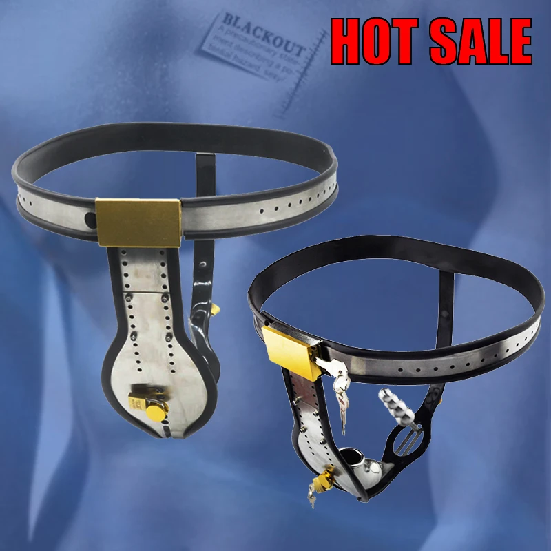 BLACKOUT Factory Amazing Price Stainless Steel Male Underwear Chastity Belt For Party Sex toys A182-1