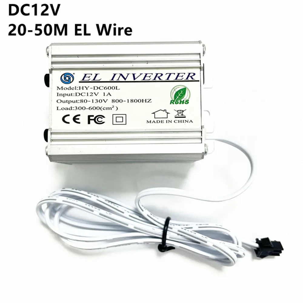 DC 3V 5 V 12V Power Supply Adapter Driver Controller Inverter For 1-220M El Wire Flexible Neon LED Light Glow Rope Tape Cable