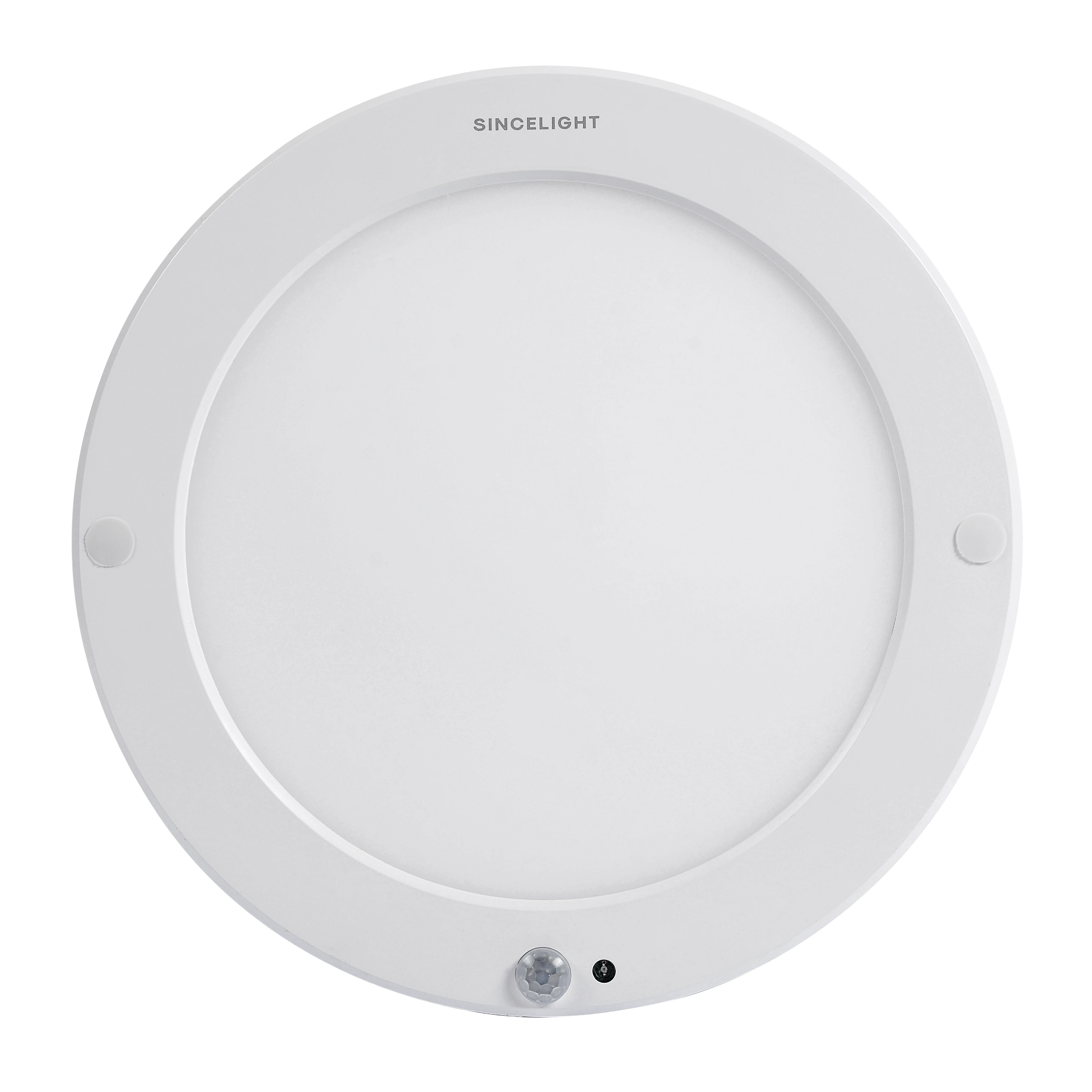 LED Motion Sensor Round Panel Ceiling Lamp Light Fixture 18W with Light Sensor and PIR Motion Detector Dual Mode Switchable