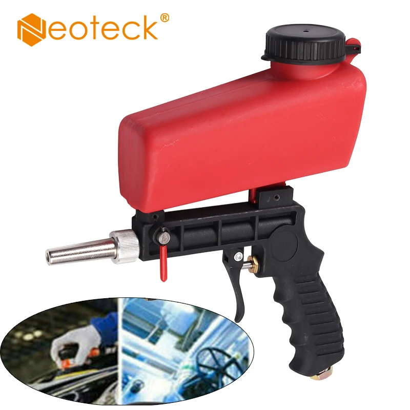 Neoteck Adjustment Handheld Air compression Speed Gun Sand Blaster Sandblaster Sandblasting Power Tools