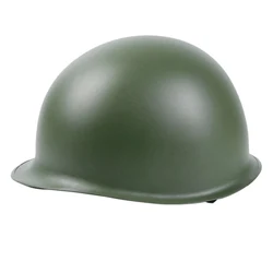 WWII WW2 US Army M1 Helmet Green Seam America Military Metal Helmet Outdoor