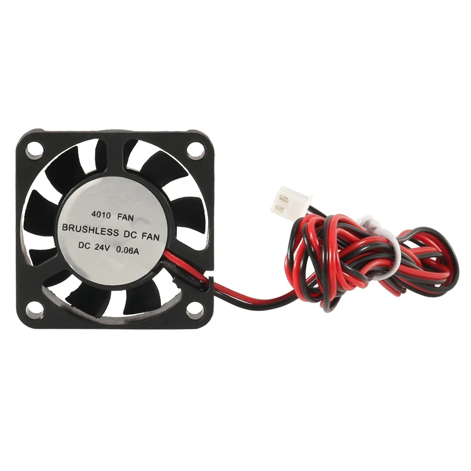 2PCS 12V 24V 4010พัดลมระบายความร้อน2 Pin Dupont ลวด Brushless 40*40*10สำหรับ3D เครื่องพิมพ์