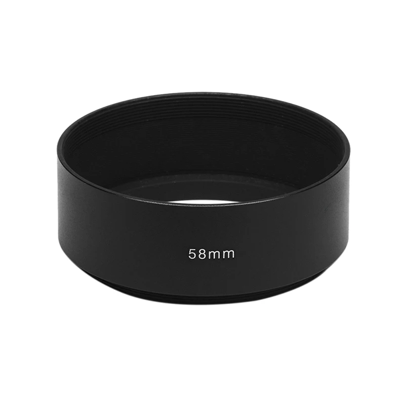 New 49MM/55MM/58MM/62MM/67MM/72MM/77MM Metal Long Focus Lens Hood Screw-In Mount For Camera