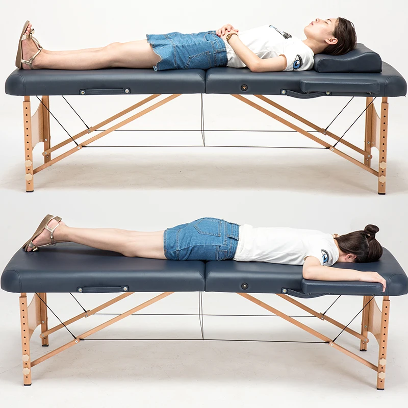 Massage&Relaxation Portable Relaxing Body Massage Bed Table Face Cradle SPA Tattoo Folding Salon Furniture Wooden Massage Bed