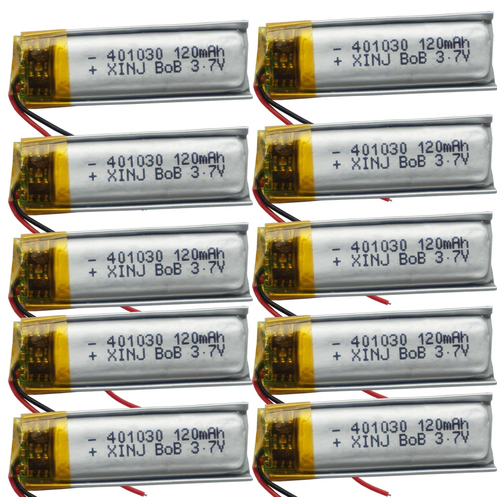 3.7V 120 mAh akumulator litowo-polimerowy akumulator litowy Lipo 401030 do słuchawek zestaw słuchawkowy Bluetooth długopis z funkcją nagrywania