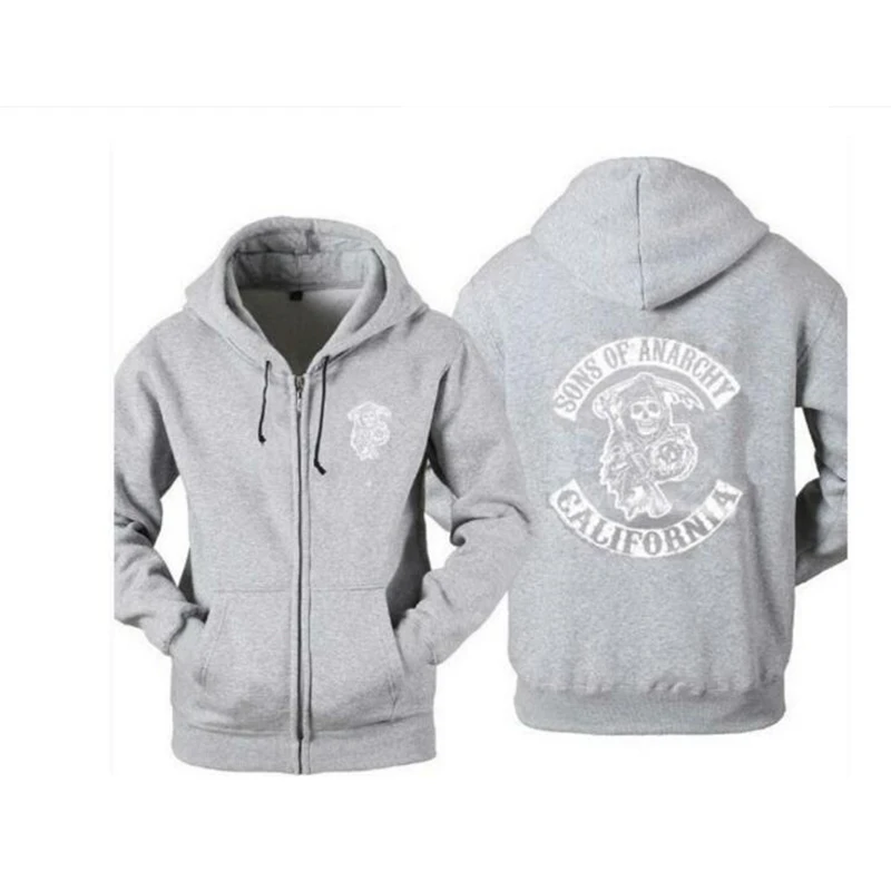 Sons of Anarchy Hoodie TV SOA Cosplay party  Costume women Men Zipper Jacket coat Mayans Sweatshirt Autumn Winter Wear