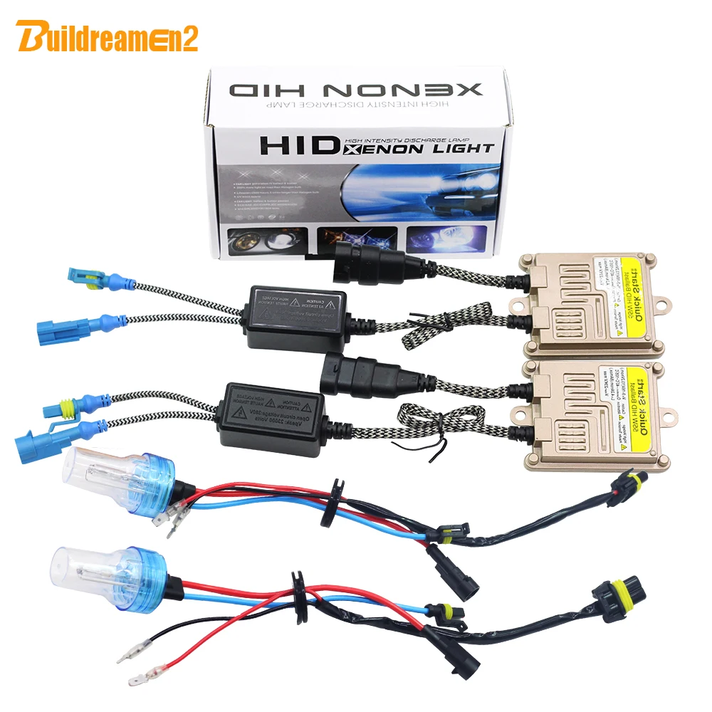 

Buildreamen2 55W H8 H9 H11 Car Light HID Xenon Kit AC Ballast Bulb 3000K 4300K 6000K 8000K Automotive Fog Light Headlight DRL