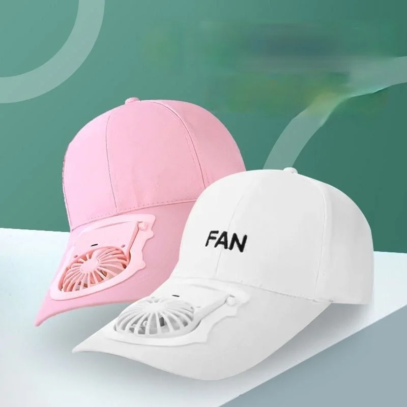 Foreign Trade Explosion Charging New Usb Rechargeable Fan Hat Sun Protection Adult Hat Sun Protection Visor Cap