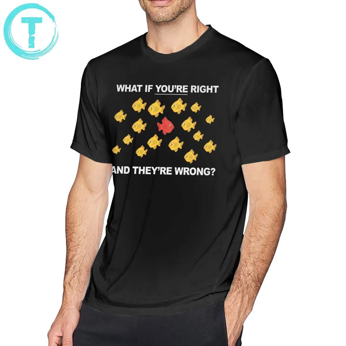 

Fargo T Shirt What If You Are Right And They Are Wrong T-Shirt Man Cute Tee Shirt Graphic Cotton Tshirt