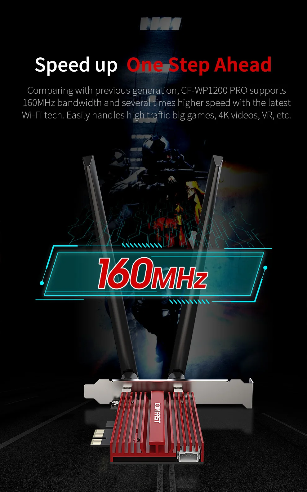 1200Mbps Không Dây WiFi BT 4.2 Ăng Ten 2 * 6dbi Intel 8265NGW Pcie Card WiFi Dành Cho Máy Tính Để Bàn Windows 10