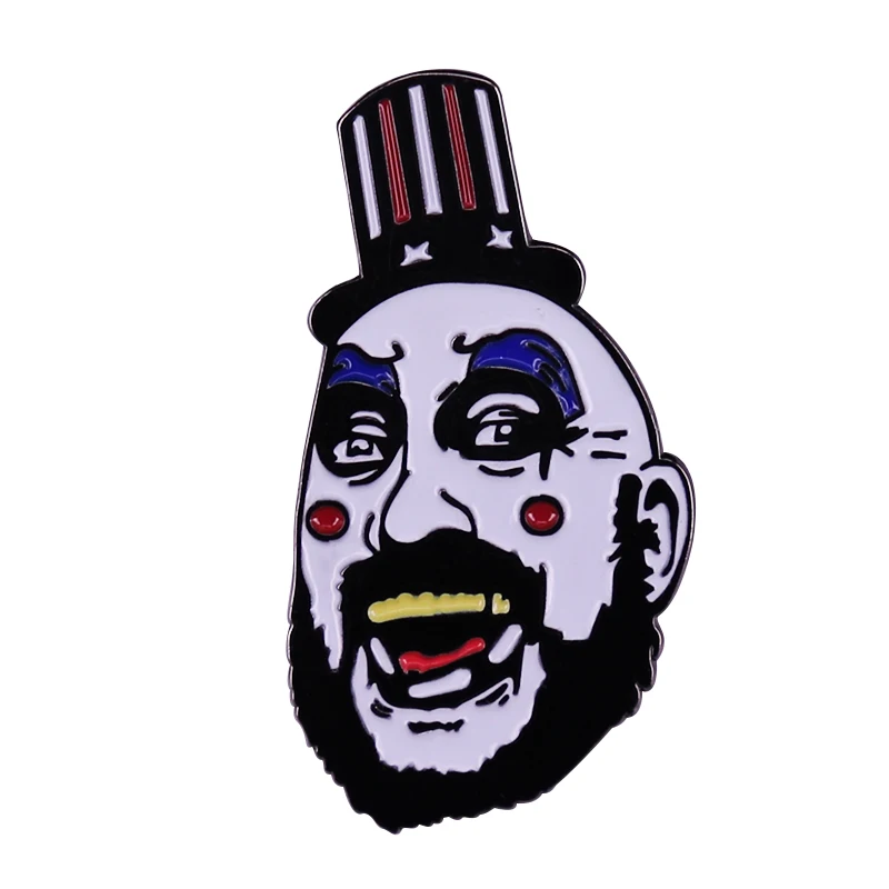 Captain Spaulding Enamel Pin rob zombie Brooch sheri moon badge halloween Costume Gift