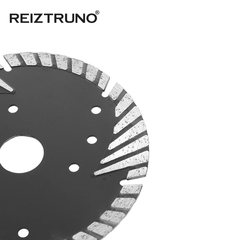 Denti di protezione inclinati con lama Turbo diamantata da 4 "/4.5"/5 "/6"/7 "per utensile da taglio in granito Premium per calcestruzzo di pietra uso asciutto o umido