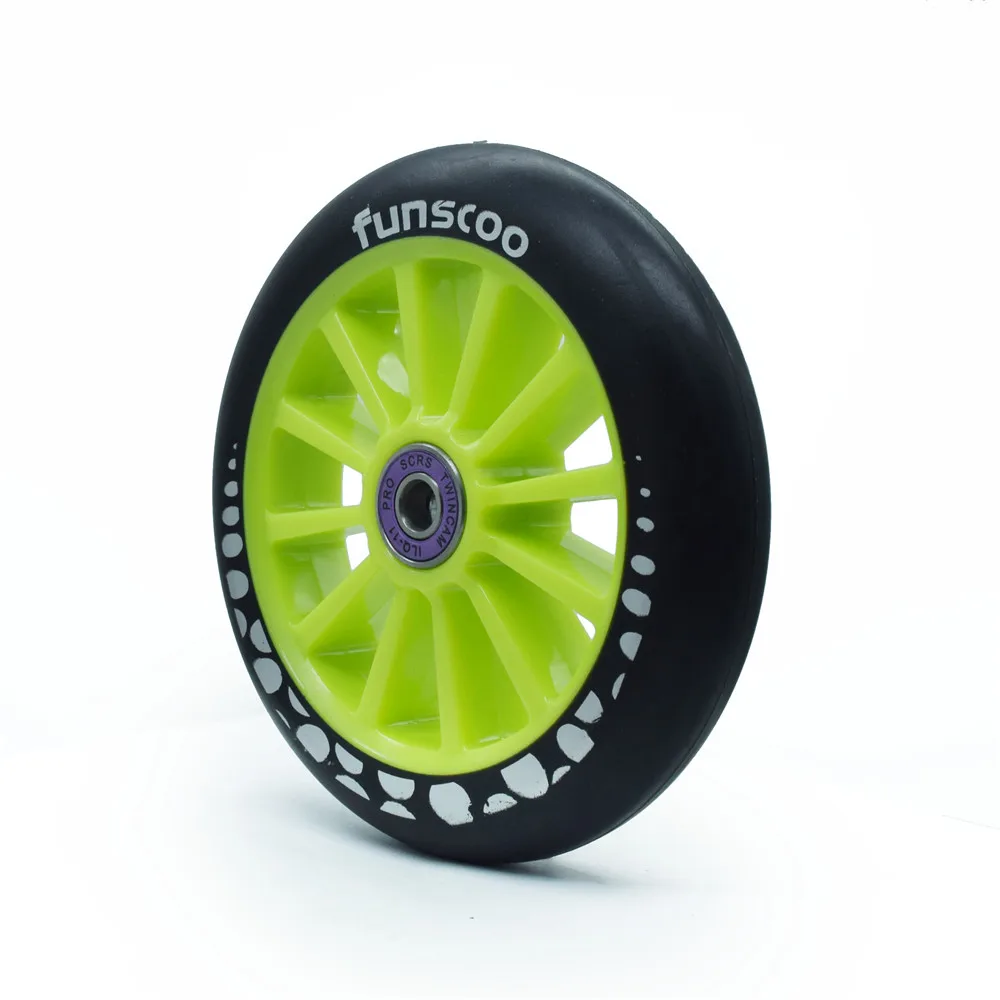 86A inline Speed Skating Wheel for 3*125mm Racing Skates Shoes, Black White Blue Green 125mm Roller Rodas for Scooter and Skates