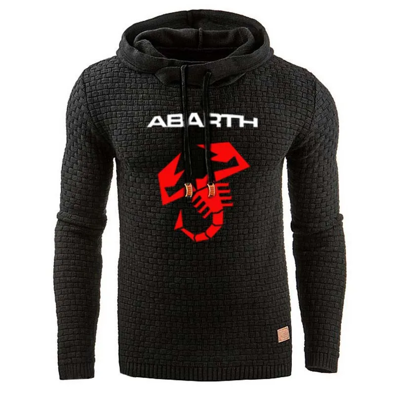 Sudadera con capucha para hombre, prenda con estampado de logotipo de coche Abarth, estilo hip hop, harajuku, informal, primavera y otoño, nueva moda