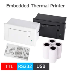 58mm Panel Embedded Thermal Printer Kiosk Mini Receipt Printer with Interface RS232 TTL  USB Use for ESC POS Arduino