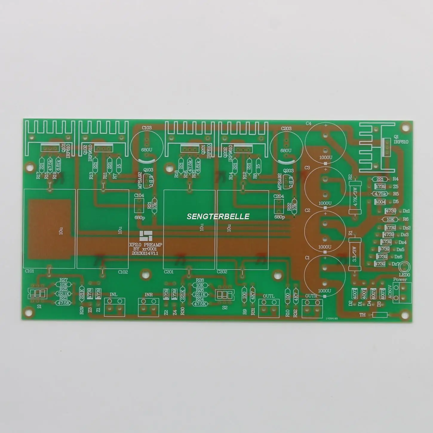 HiFi 1PC Pass 2.0 Stereo przedwzmacniacz płyty PCB