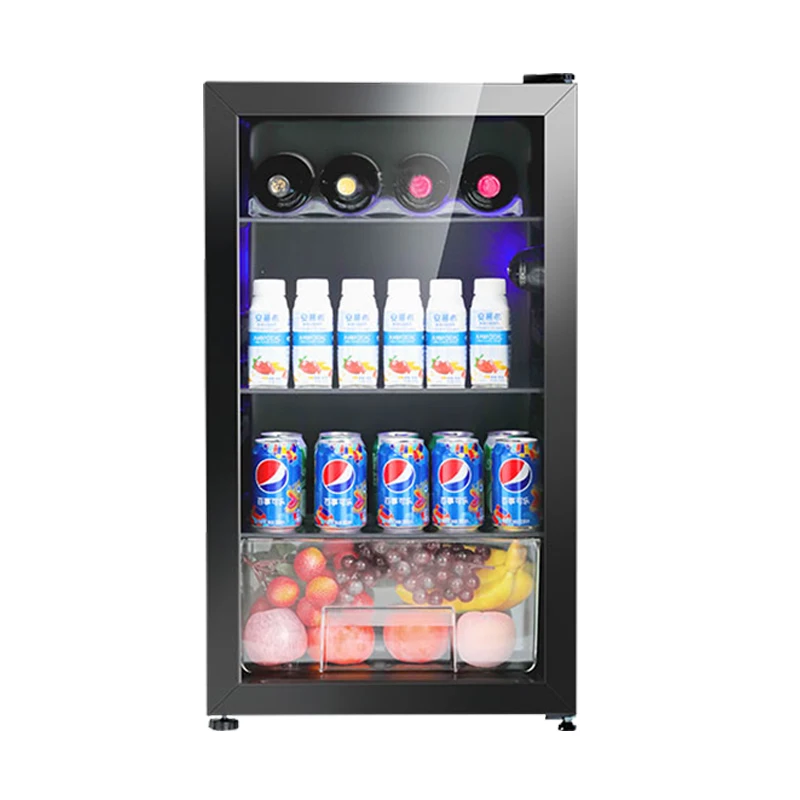 102L Ice bar Freezer Fresh Keeping Cabinet Constant Temperature Wine Red Wine bottle kitchen wine storage Small Refrigerator