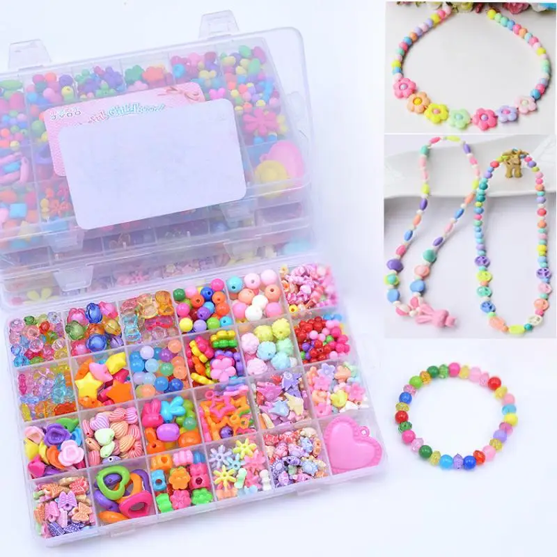 Kit de joyería hecho a mano, cuentas espaciadoras sueltas creativas, fabricación de manualidades, pulsera, collar, regalo