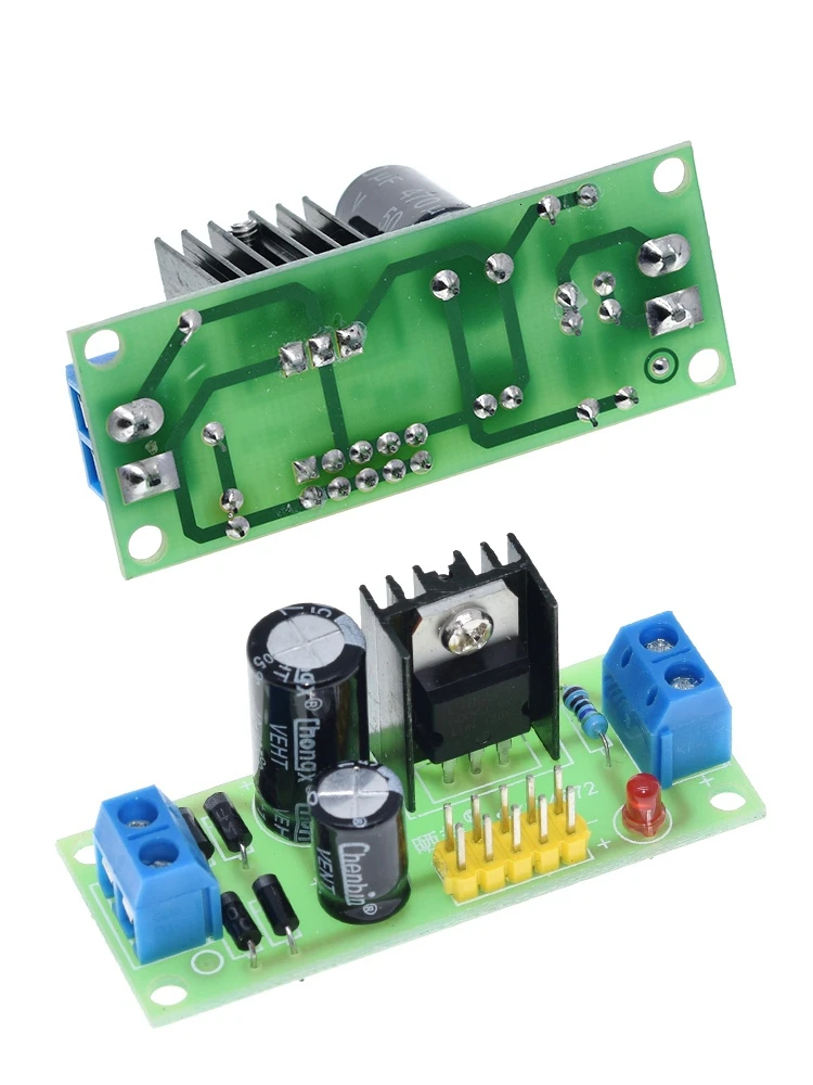 TZT 1/3PCS L7805 LM7805 Step-Down-Konverter-Platine 7,5V-20V zu 5V Regler Buck-Stromversorgungsmodul für Arduino – Detail 2