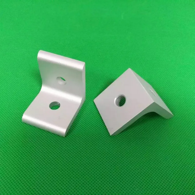 2 Holes Vertical Corner Brackets 1515 2020 3030 4040 4545 Aluminum Alloy 2 Hole 90 degreee Inside Corner Bracket