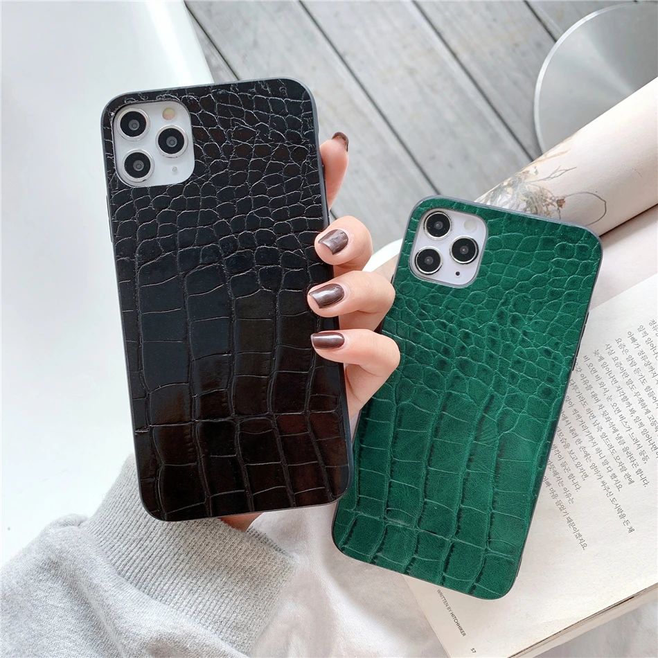 Retro Crocodile Leopard Snake Zebra Pattern Texture PU Leather Cases For iPhone 15 14 13 12 11 Pro XS MAX XR X 7 8 Plus Cover