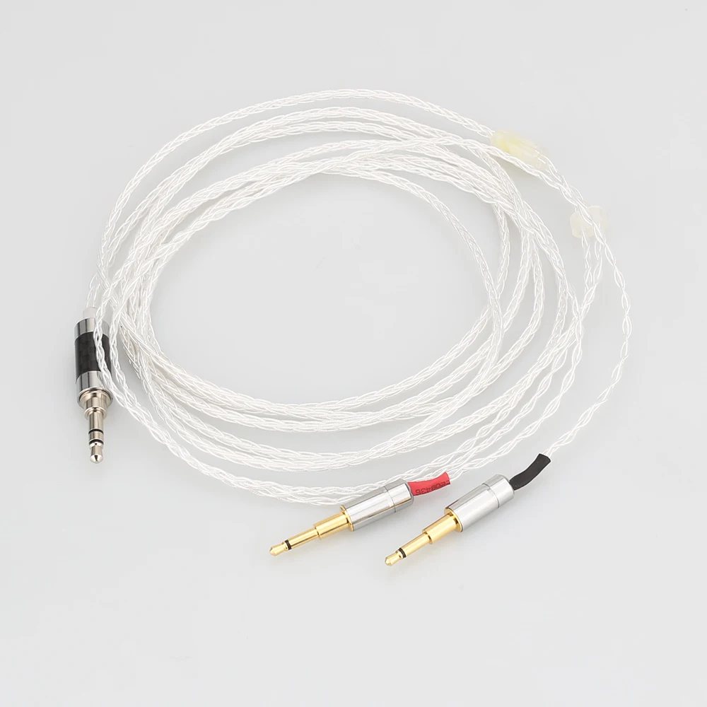 

Audiocrast High Quality 3.5mm 8core Silver Plated Headphone Upgrade Cable for HE1000 HE400S HE560 Oppo PM-1 PM-2