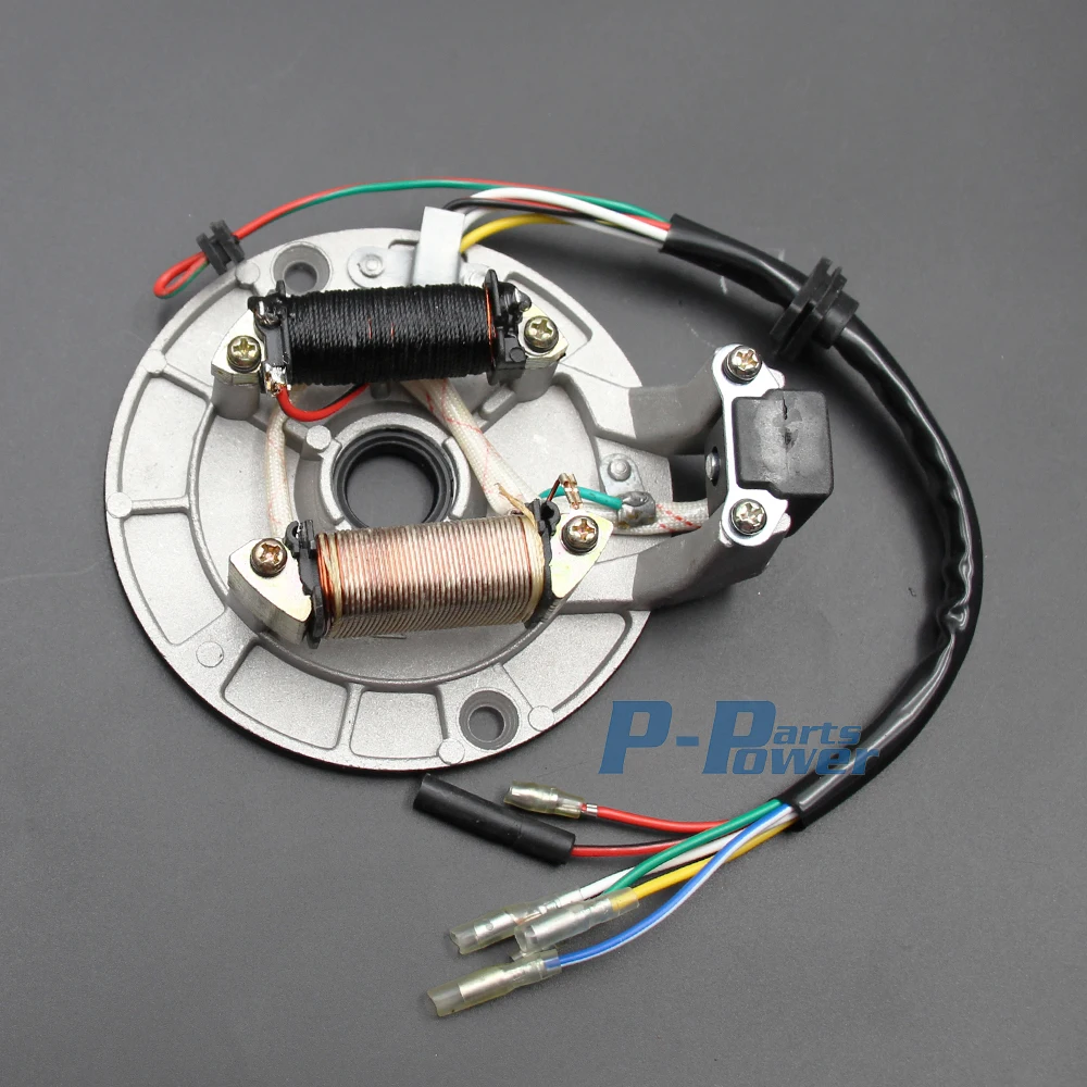 2 Coil Magneto Stator Plate For 70cc 90cc 110cc 125cc Dirt Bike ATV Go Kart Chinese 152FMH Lifan CRF50 XR50