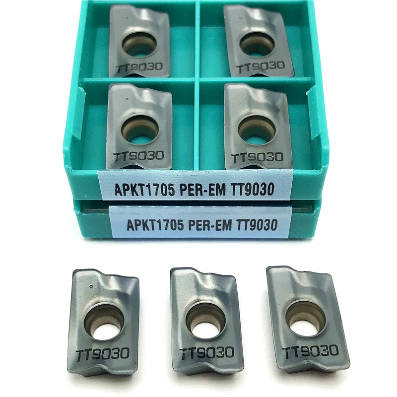Imagem -05 - Indexáveis Cnc Fresagem e Ferramentas de Corte Ferramentas de Torneamento de Fresagem de Alta Qualidade Torno de Aço Processamento de Peças Apkt1705 Tt9030 Tt9080