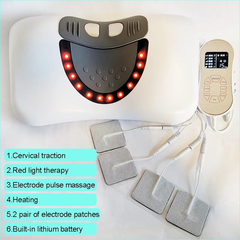 

Home Neck Traction Device Low-Frequency Pulse Massager Improves Cervical Curvature Relaxes Muscles And Relieves Lieves Neck Pain