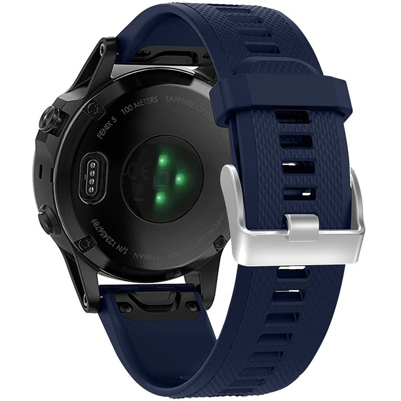 Yayuu Band untuk Garmin Fenix 6/5/Fenix 5 Plus/Forerunner 935/Pendekatan S60/Quatix 5 Rilis Cepat Tali Lembut Silicone Watch Band