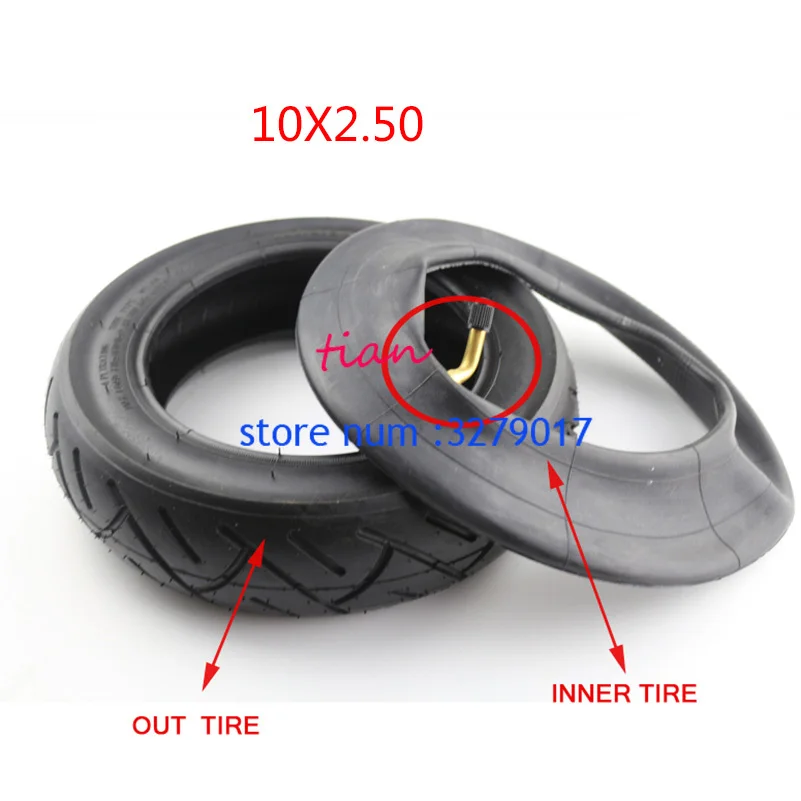 10x2.50 tire Electric Scooter Balancing Hoverboard self Smart Balance Tire 10 inch tyre with Inner Tube