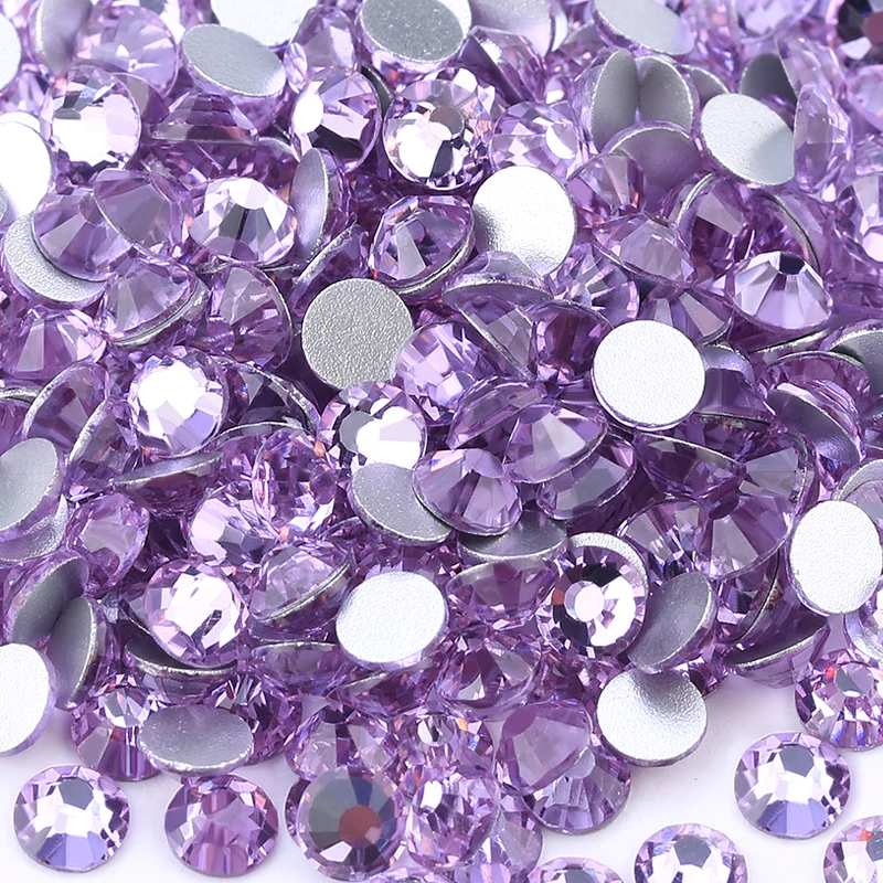 1440pcs/pack SS20 4.8-5.0mm Crystal Amethyst Color with glue on flatback M-foild Non-hotfix Faceted rhinestone