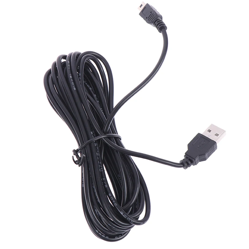 3.5M USB Type-A to Mini 5Pin direct plug charging cable, suitable for GPS navigator