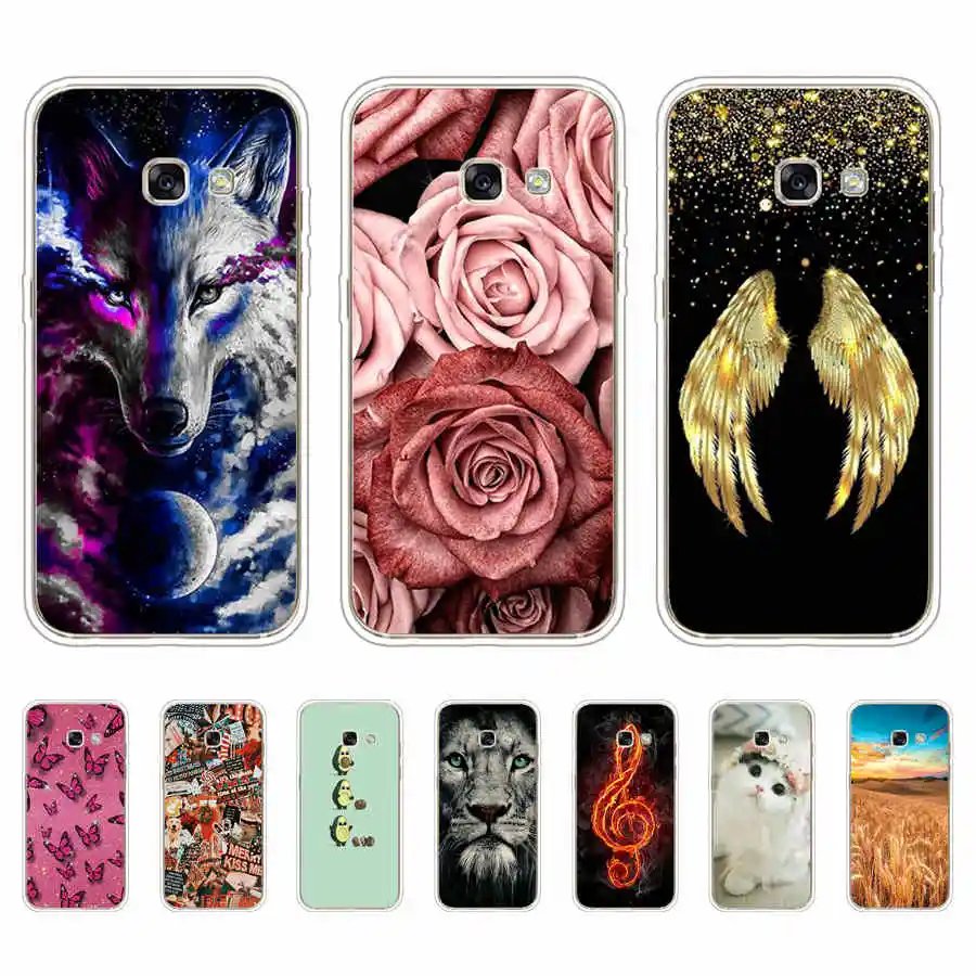 for Coque Samsung Galaxy A3 2017 Case Cover A320F Soft TPU Silicone Back Protective Phone Case for Fundas Samsung A3 2017 Case