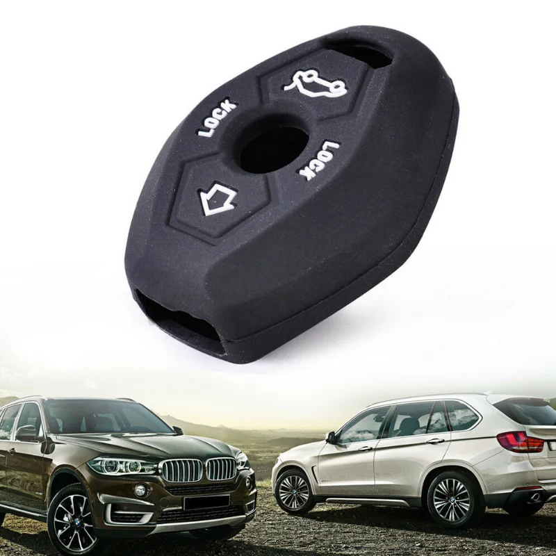 

Silicone Skin Cover Remote Key Case Shell for BMW E81 E46 E38 X3 X5 Z3 Z4 New Black High Quality Creative Car Accessories