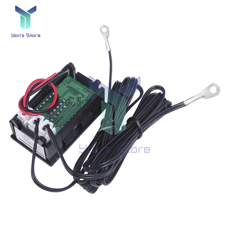 DC 4-28V LED doppio Display termometro digitale a bordo termometro NTC sonda impermeabile in metallo sensore di temperatura alta precisione