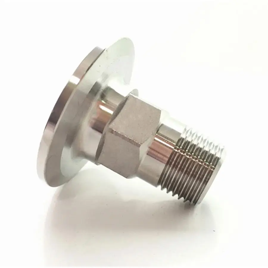 

1-1/4" BSPT Male x 1.5" Tri Clamp Octagonal SUS 304 Stainless Steel Sanitary Coupler Fitting Homebrew Beer