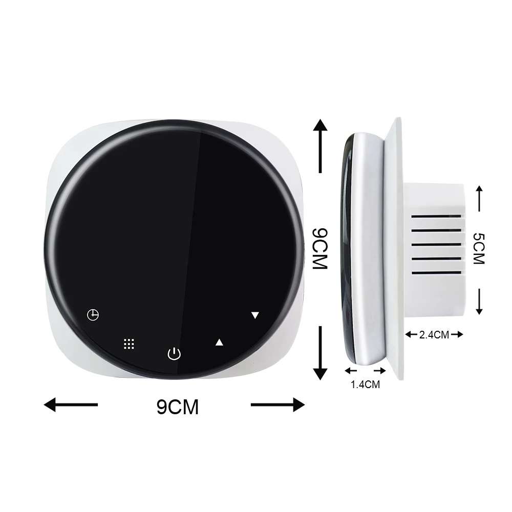 WiFi Smart Touch Thermostat Floor Heating Controller For Water/Gas Boiler Thermostat Smart Home Control Work With Google Alexa