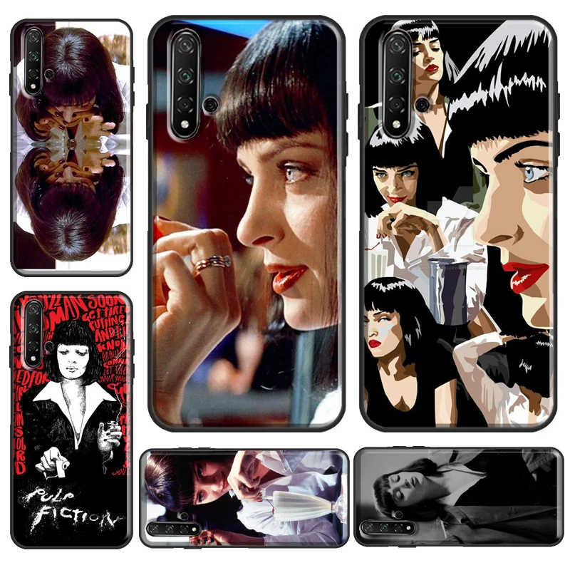 Mia wallace Pulp Fiction Case For Huawei Y6 Y7 Y9 2019 Nova 5T Funda For Honor 50 20 10 9 Lite 10i 8X 9X Cover