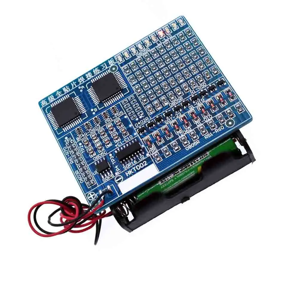 Scheda di pratica della saldatura dei componenti SMD saldatura Kit fai-da-te Transistor a diodi Resitor per iniziare l\'apprendimento elettronico