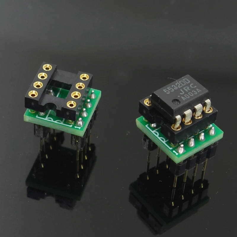 Dual op amp to single op amp adapter board