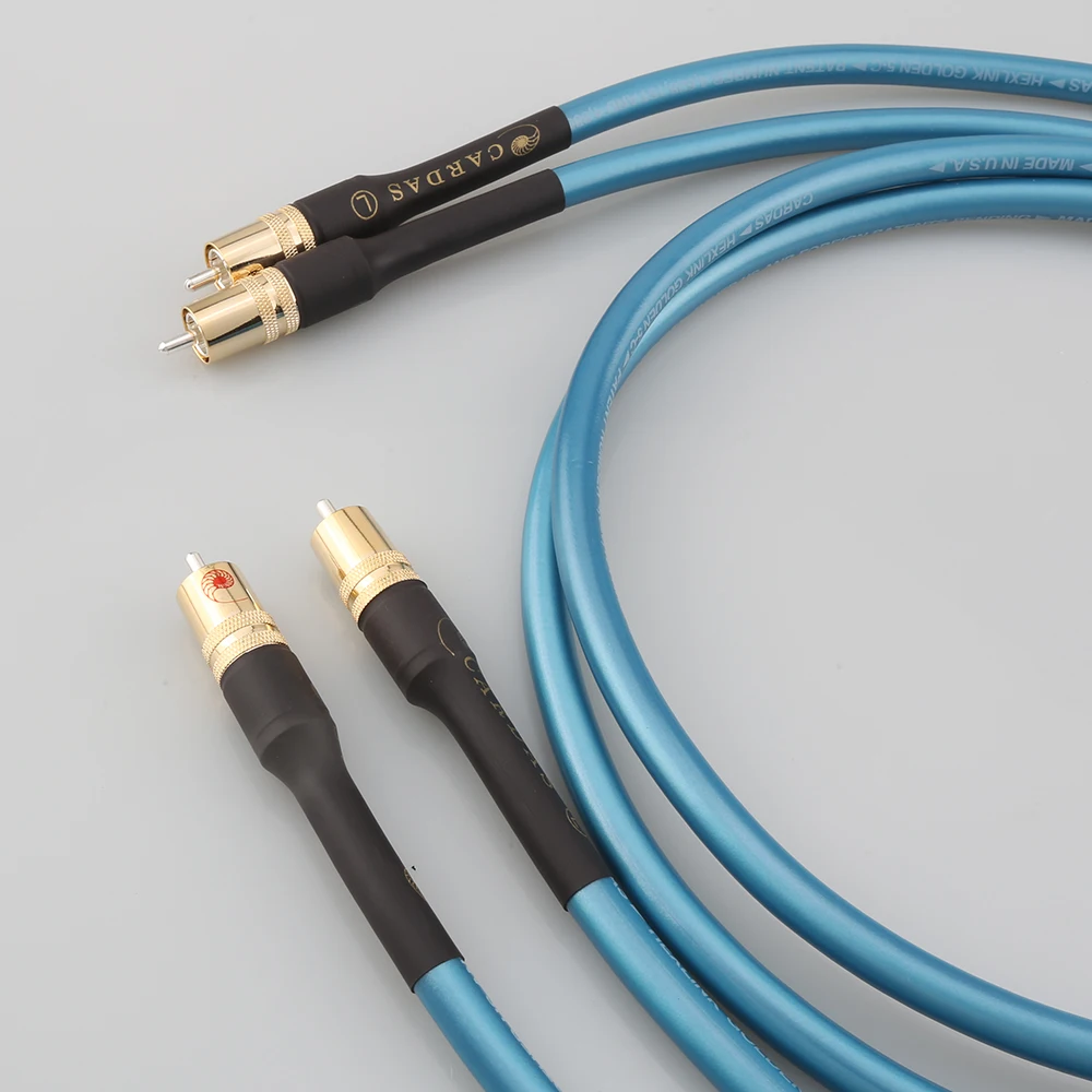 Cardas 무산소 구리 은도금 차폐 하이파이 오디오 앰프, 캐논 신호 케이블, Rca Lotus to Xlr 캐논 오디오 케이블