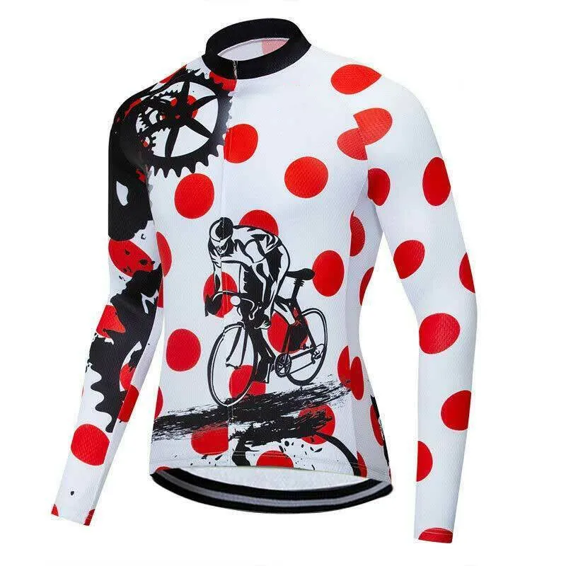 Men\'s Long Sleeve Bike Shirts Quick Drying Mountain Bike Tops 2022 Newest Design Cycling Jerseys Racing MTB Off Road Clothing