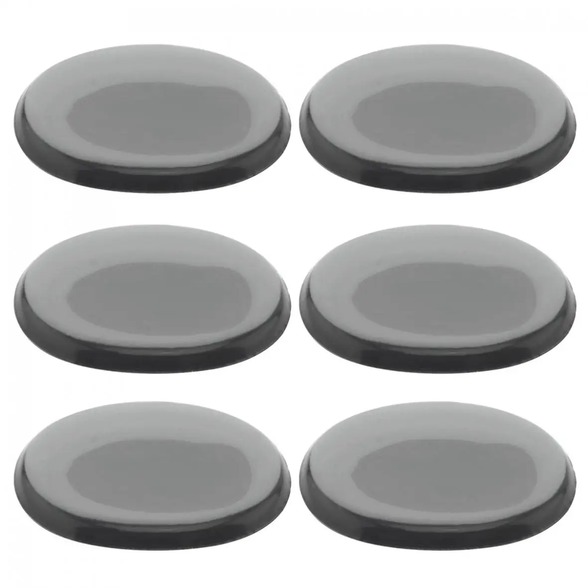 6pcs/set  Gel Drum Mute Pad Transparent Silicone Jazz Snare Drum Muffler 2 Colors Optional