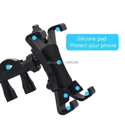 Universal 7-12 inch Motorcycle Bicycle Holder Mount Exercise Bike Bracket 360 Degree Stand Holder For Tablet PC Whosale&Dropship
